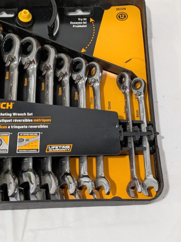 GEARWRENCH Combination Wrench Set: 11 Pc, 8 mm - 19 mm Wrench 9620N MISSING 10mm