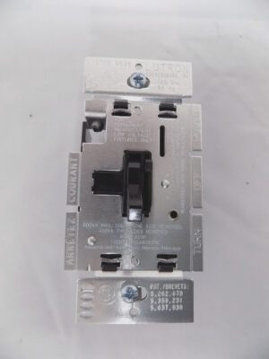 Lutron AYLV-603P-BL Magnetic Low Voltage Toggler Dimmer 600-Watt/3-Way Black