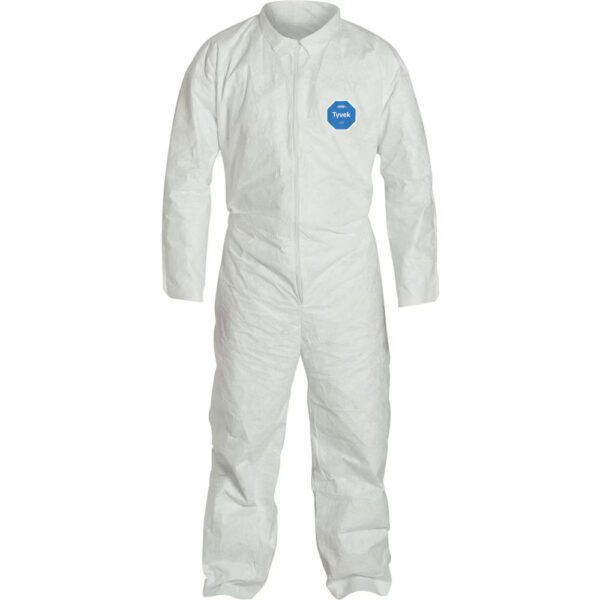 DUPONT Disposable Coveralls Particle Protection Sz L Qty 25 TY120SWHLG002500