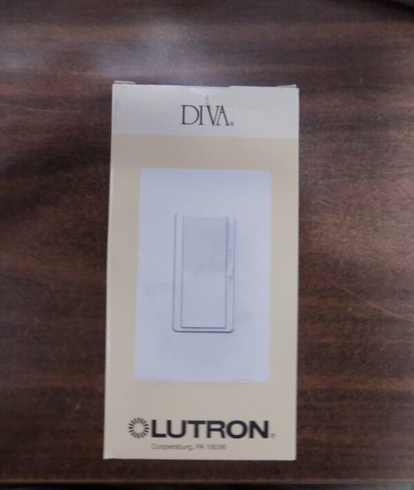 Lutron DVLV-10P-AL Diva 1000VA 800W Magnetic Low Voltage Single Pole Dimmer