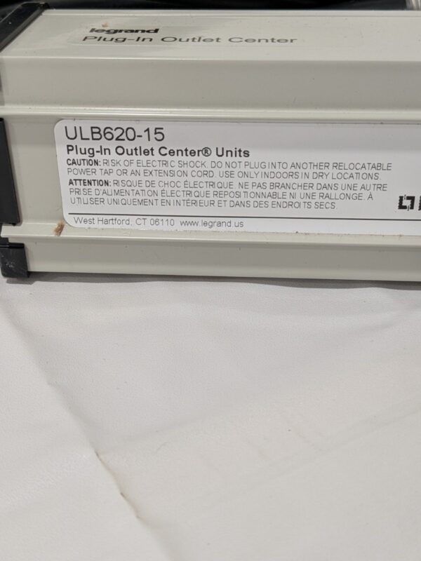 Legrand Multi-Outlet Power Unit 120V 20A 13-1/4"L, 6 Outlets 15' Cord ULB620-15