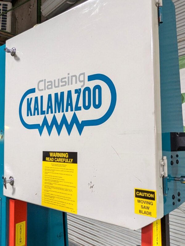 Clausing Kalamazoo 28 x 12 Vertical Bandsaw w/ Hydraulic Feed Table NEEDS REPAIR
