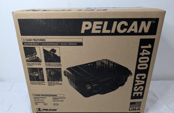 Pelican 1400NF Case without Foam Black 1400-001-110