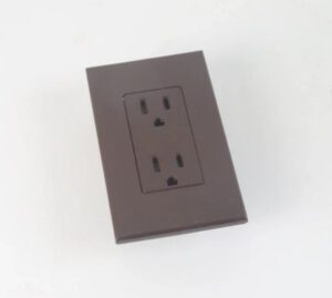 Lutron NTR-15-TR-BR Nova T Tamper Resistant Receptacle 15A 125V Brown