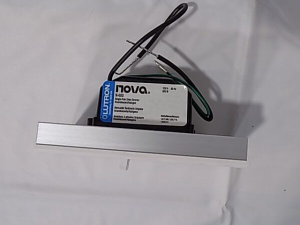 Lutron N-600-WH Nova 600W Incandescent / Halogen Slide Dimmer White