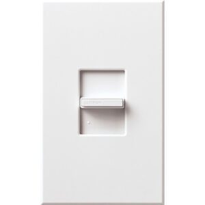 Lutron N-1000-WH Nova 1000W Incandescent / Halogen Slide Dimmer White