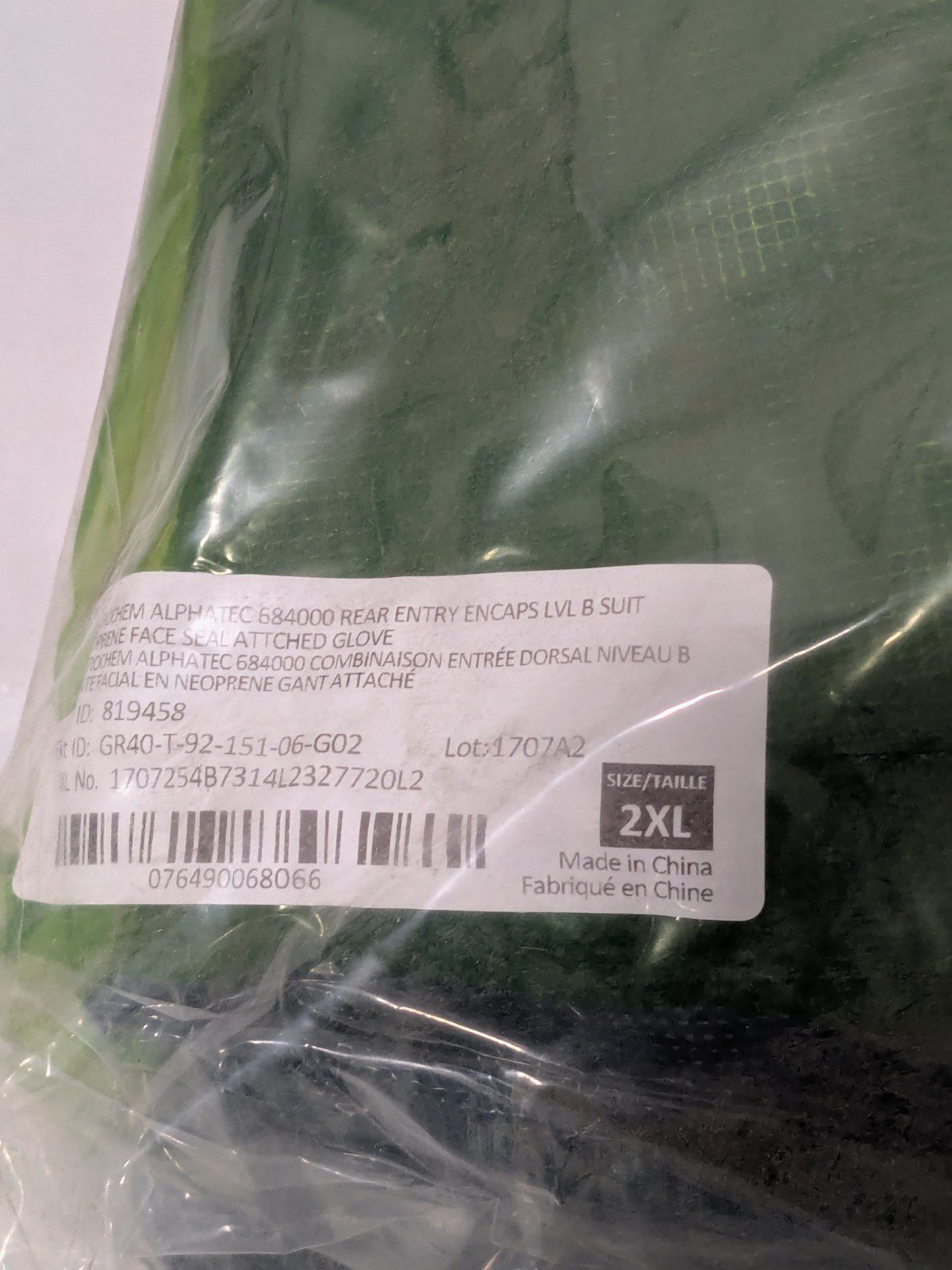 Ansell Microchem Chemical Sz 2XL GR40-T92-111-06 NO MASK Pack of 2