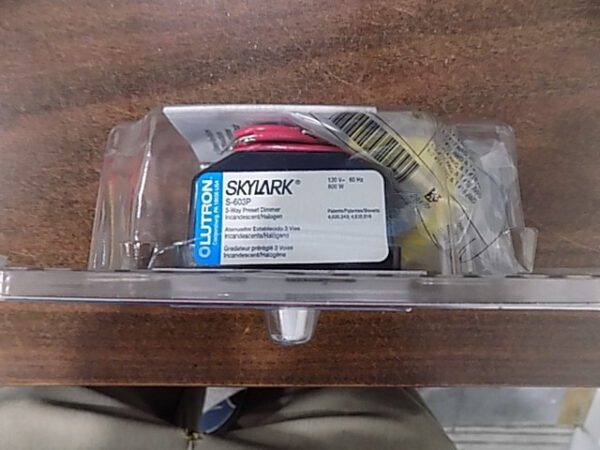 Lutron Skylark S-603PH-WH 3-Way Dimmer With Rocker On/Off Switch White