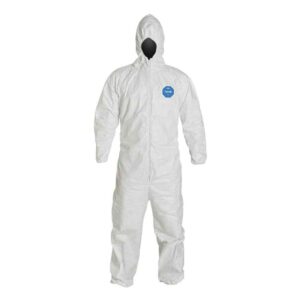 DUPONT Disposable Coveralls Abrasion Liquid Size XL 25pk TY127SWHXL002500