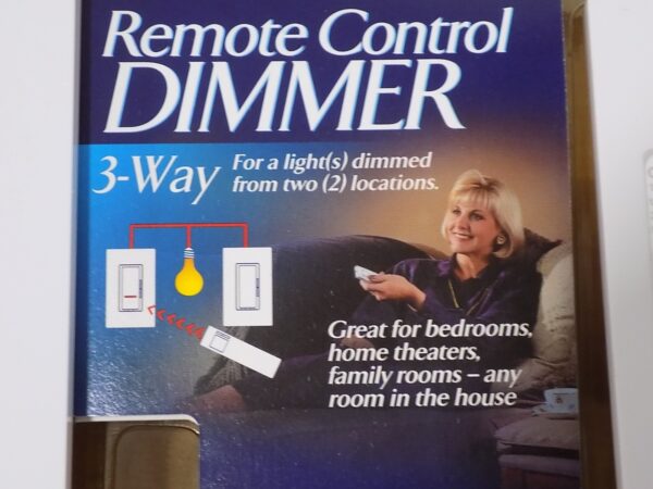 Lutron SP-603-HTH-WH Spacer Remote Control Dimmer Kit 3-Way 600W White