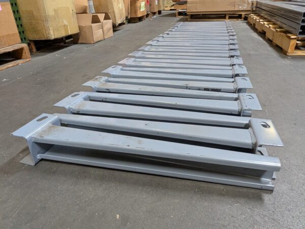 Lot of 4 MECO Single Sided Cantilever Rack Unit 8 Ft. Height 5000 Lb. Capacity