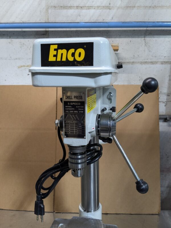 Enco Bench Drill Press 5-Speed 10" Swing 740 - 3140 RPM 1/2 HP 115v