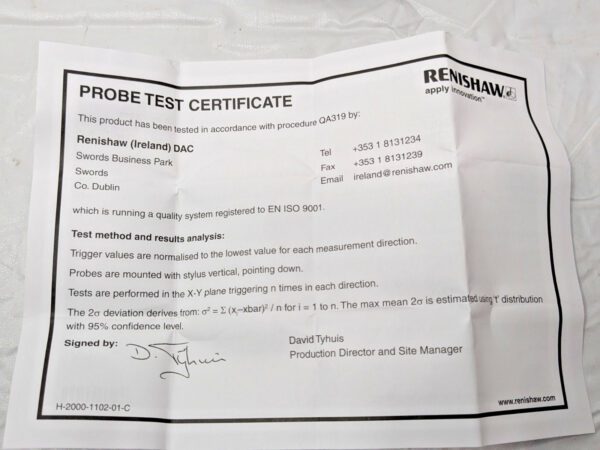 Renishaw TP20 Standard Force Probe Module A-1371-0270-01