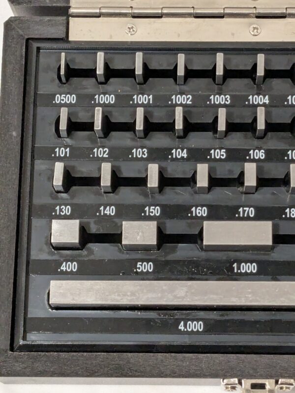 IMGAGES Gage Block Set: 0.05 to 4'' Range, 36 Pc, Economy Grade, Steel 630-4105