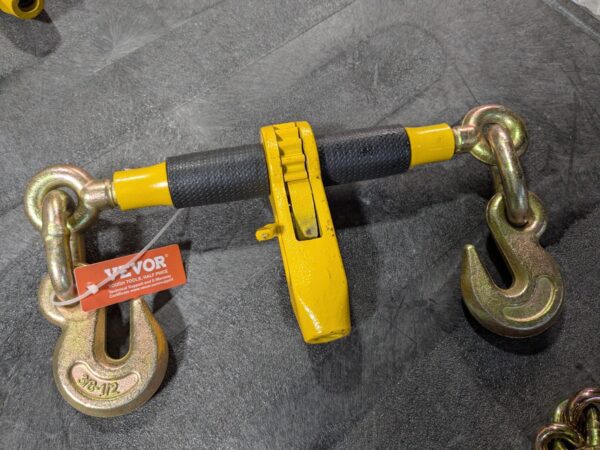 Set of 2 Vevor Ratchet Load Binder 10 Ft. Chain Missing Handles