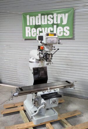 Enco 9x49 Variable Speed Knee Mill R8 Taper 220/440v 414-2290 *Missing Motor*