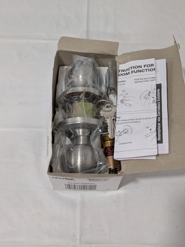 Master Lock Storeroom Cylindrical Ball Knob Lockset BLC0232DKA4