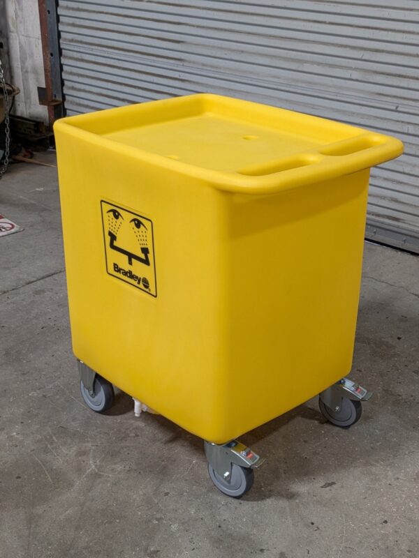 Bradley On-Site Waste Cart for Eyewash Station 56 Gallon Capacity S19-399