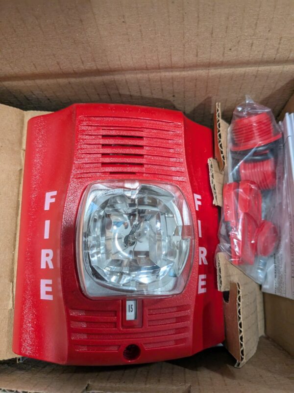 System Sensor Horn Strobe Red Wall Mount 2W FIRE Lettering Outdoor P2RK