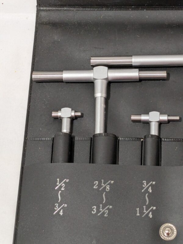 MITUTOYO Telescoping Gage Set: 0.313 to 6", 5 Pc 155-903 INCOMPLETE