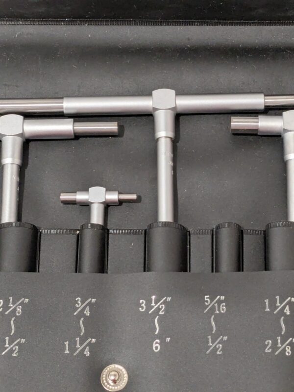 MITUTOYO Telescoping Gage Set: 0.313 to 6", 5 Pc 155-903 INCOMPLETE