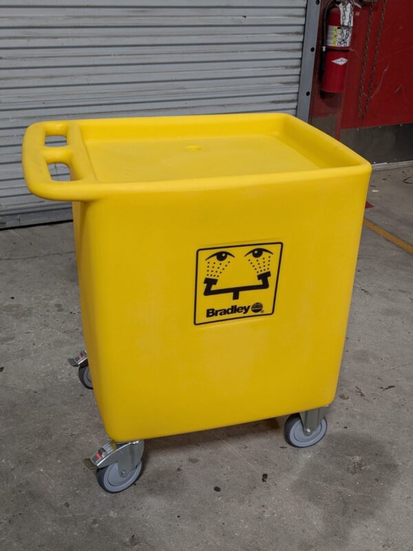 Bradley On-Site Waste Cart for Eyewash Station 56 Gallon Capacity S19-399