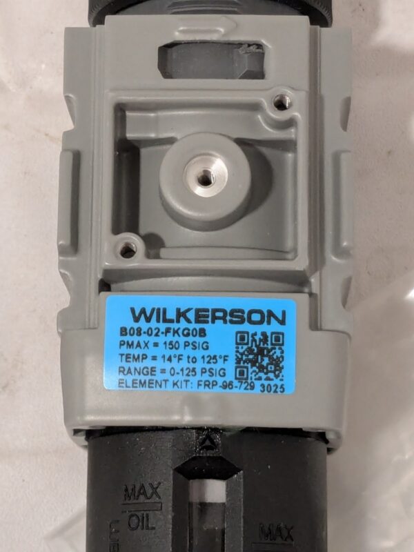 WILKERSON FRL Combination Unit: 1/4 NPT, Miniature B08-02-FKG0B