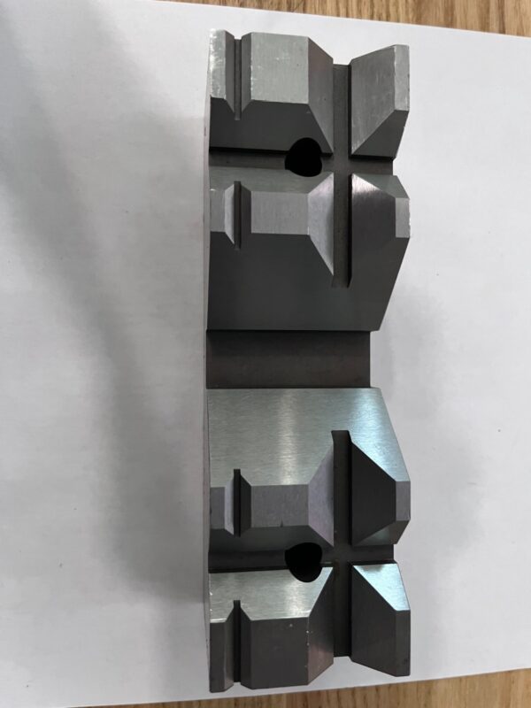 Kurt Vise Jaw: 5.9690" Wide, 1.8800" High, 1.8750" Thick, V-Groove AJ600-237