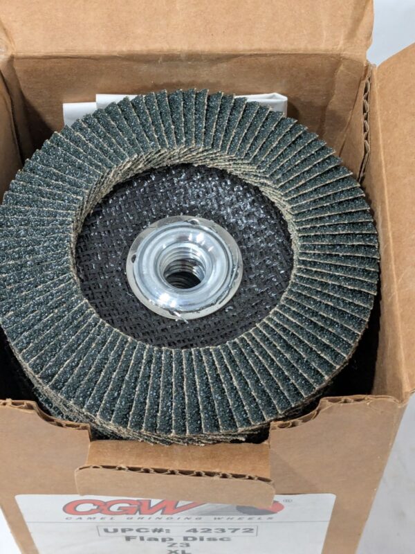 CGW Flap Disc: 4-1/2" Dia, 40 Grit, Zirconia Alumina, Type 29 Qty 10 42372