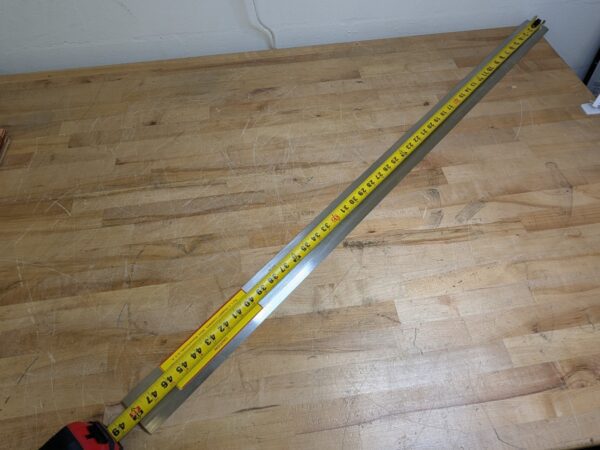 Starrett Beveled Straight Edge 48" Length 2-13/32" Width 7/32" Thick 51459