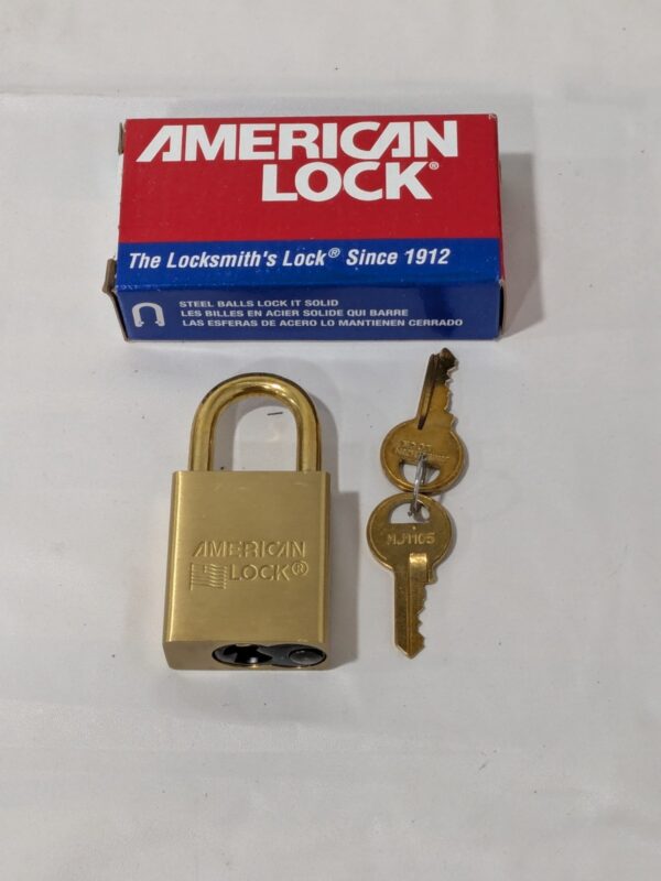 American Lock Brass Padlock, Keyed Alike, Standard Shackle ASL40NKARMVK- DG34823