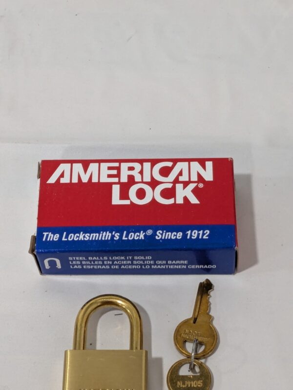 American Lock Brass Padlock, Keyed Alike, Standard Shackle ASL40NKARMVK- DG34823