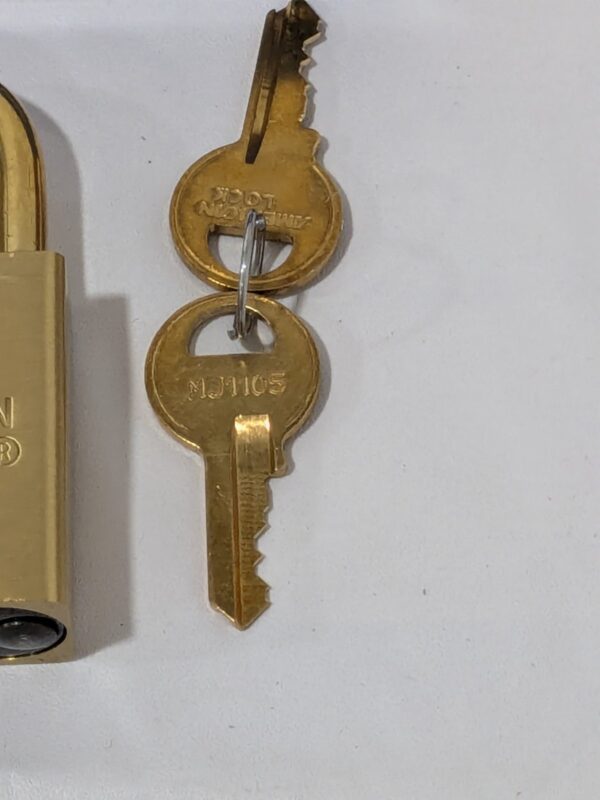 American Lock Brass Padlock, Keyed Alike, Standard Shackle ASL40NKARMVK- DG34823