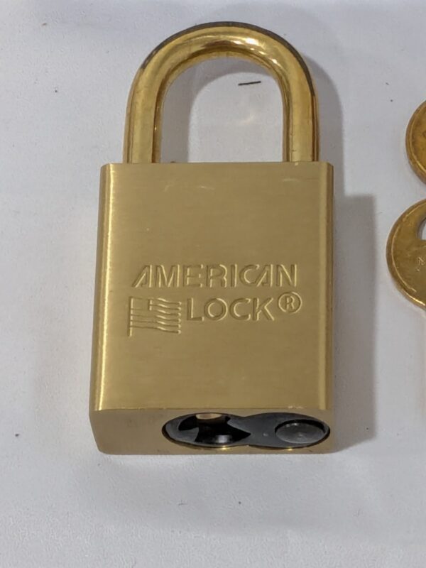 American Lock Brass Padlock, Keyed Alike, Standard Shackle ASL40NKARMVK- DG34823