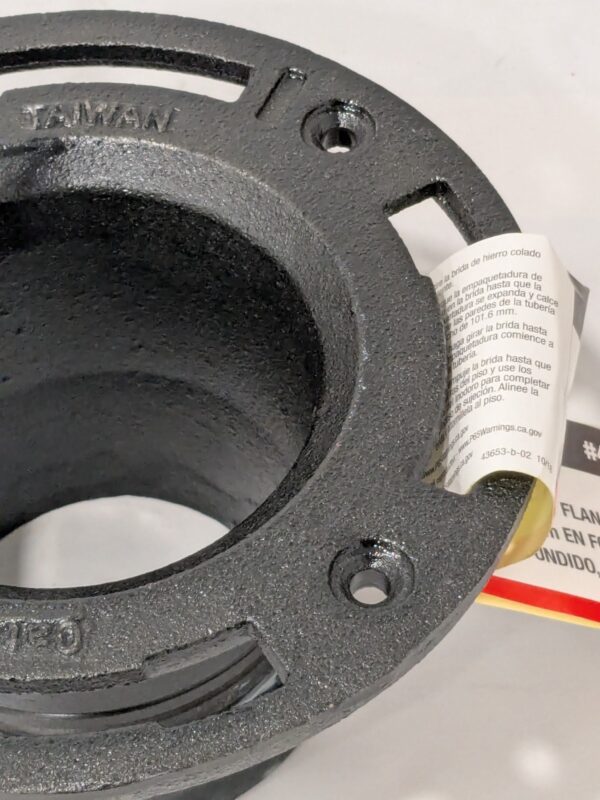 Oatey Twist-N-Set 4 in. Cast Iron Toilet Flange 436532