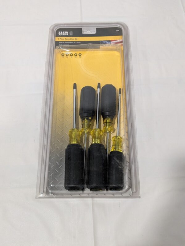 Klein Tools Screwdriver Set: 5 Pc, Torx 19555
