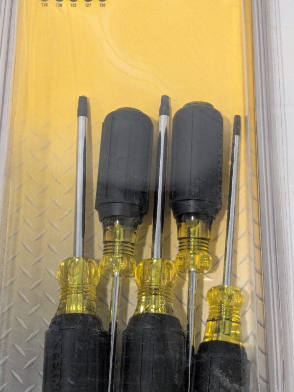 Klein Tools Screwdriver Set: 5 Pc, Torx 19555