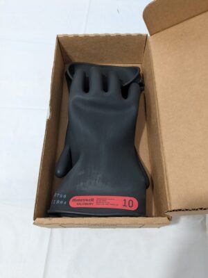 Salisbury Rubber Linesman Gloves: Class 0, 11" Long, SZ XL E011B/10