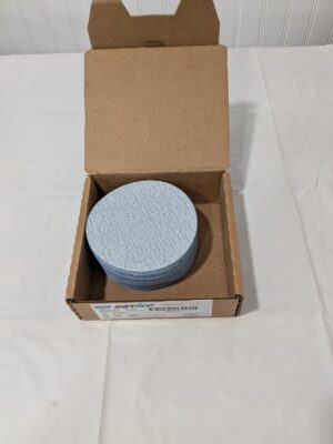 Norton Hook & Loop Disc: 5" Dia, 80 Grit, Coated Box of 50 66261140522