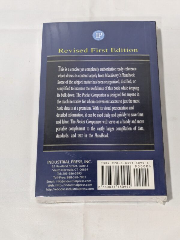 Industrial Press Machinery's Handbook Pocket Companion Revised 1st Edition