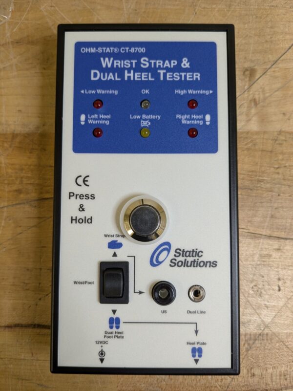 Static Solutions ESD Economy Test Kit Wrist Strap and Dual Heel Tester CT-8700