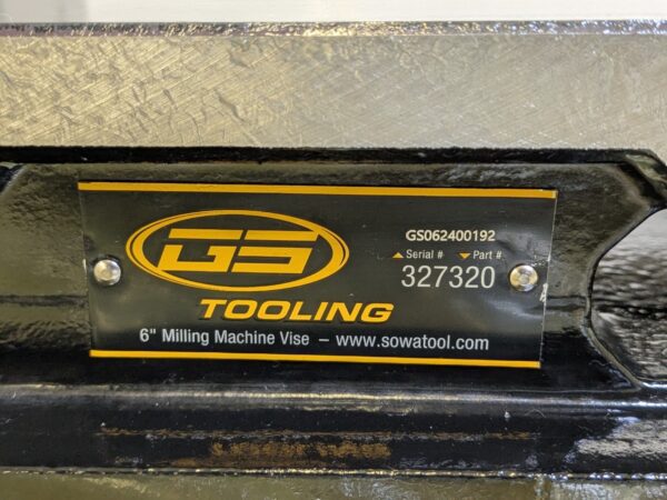 GS Tooling Precision Milling Machine Vise 6" Jaw Width 9" Opening 327320