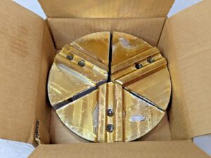 Abbott Workholding 3 Piece Serrated Pie Jaw Set 8" OAW X 2" OAH KTT8P