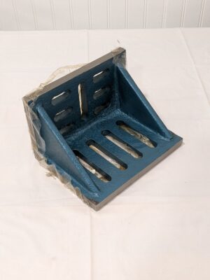 Cast Iron Partially Machined Angle Plate 8″ Wide x 5″ Deep x 6″ High 418-4535