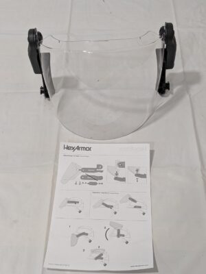 HexArmor Hard Hat Faceshield: Polycarbonate, 10" High, 11" Wide 17-12001