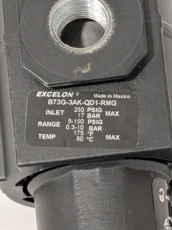NORGREN FRL Combination Unit: 3/8 NPT, Intermediate B73G-3AK-QD1-RMG