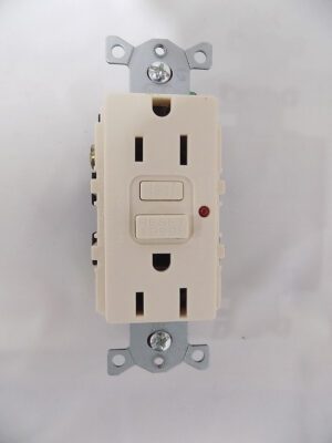 Lutron SCR-15-GFCI-ES Satin Colors 15A GFCI Electrical Socket Receptacle