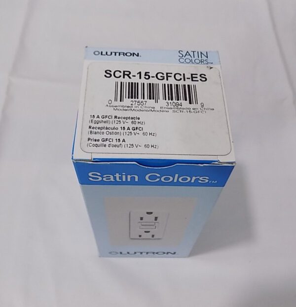 Lutron SCR-15-GFCI-ES Satin Colors 15A GFCI Electrical Socket Receptacle