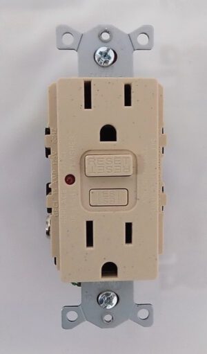 Lutron SCR-15-GFCI-DS Satin Colors 15A GFCI Electrical Socket Receptacle