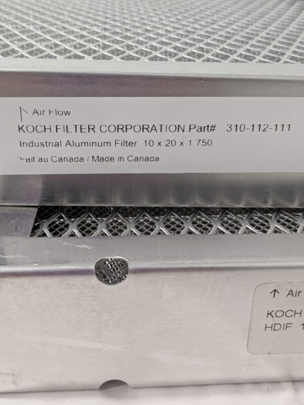 Koch Filter Pleated Air Filter: Permanent, MERV 7 2 Pack 618-100-200